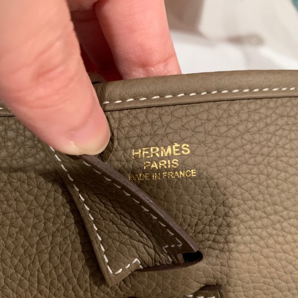 Hermès Evelyne PM etoupe with Gold hardware NEW - Picture 4 of 14
